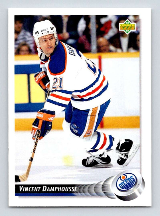 1992-93 Upper Deck #307 Vincent Damphousse NM-MT  Edmonton Oilers 