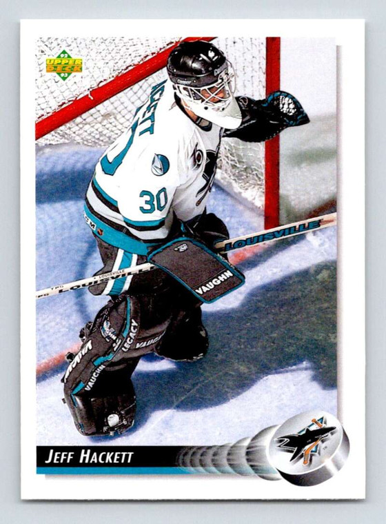 1992-93 Upper Deck #308 Jeff Hackett NM-MT  San Jose Sharks 