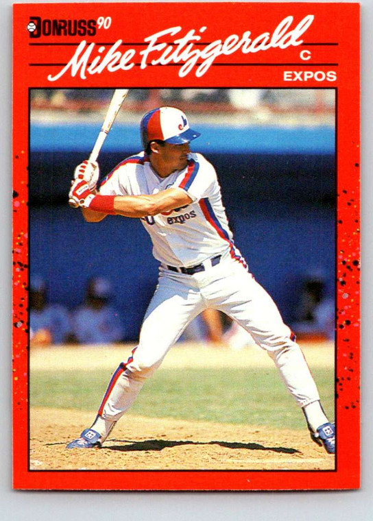 1990 Donruss #392 Mike Fitzgerald NM-MT Montreal Expos 