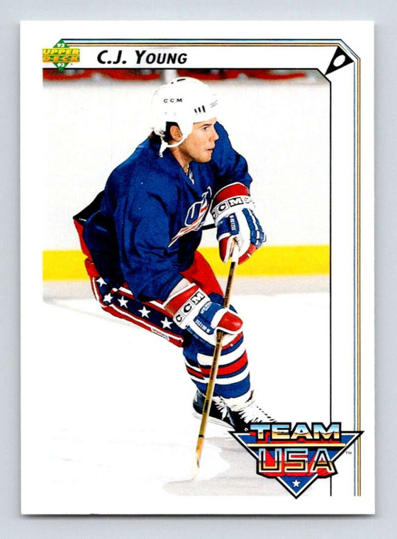1992-93 Upper Deck #395 C.J. Young NM-MT  RC Rookie Boston Bruins 