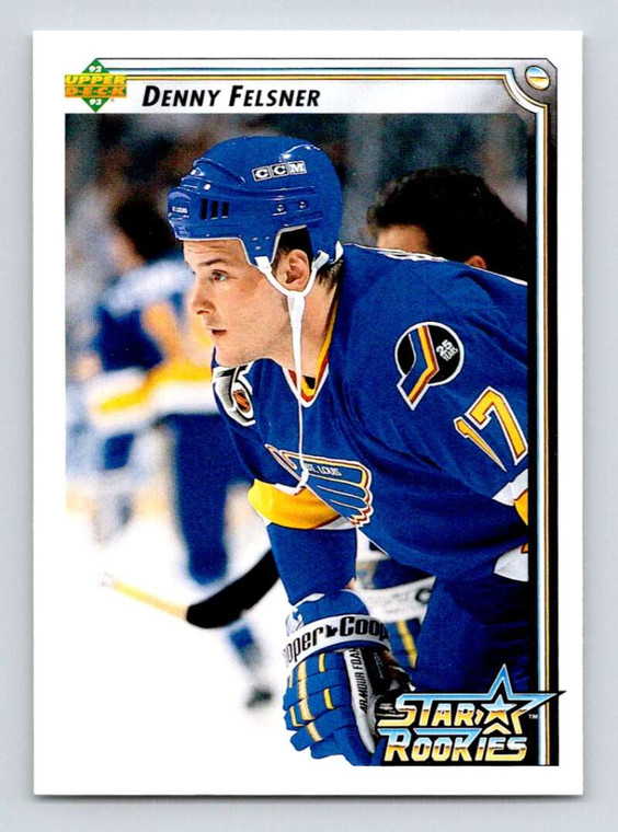 1992-93 Upper Deck #413 Denny Felsner SR NM-MT  RC Rookie St. Louis Blues 