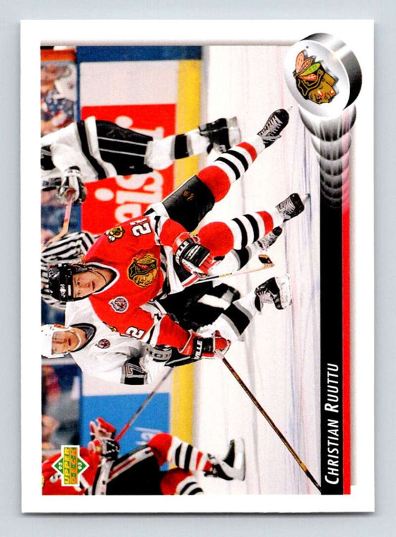 1992-93 Upper Deck #446 Christian Ruuttu NM-MT  Chicago Blackhawks 