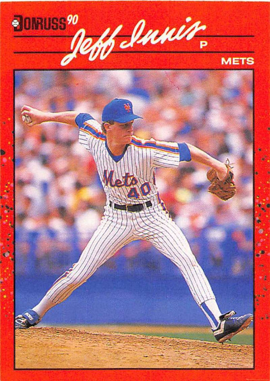1990 Donruss #408 Jeff Innis NM-MT RC Rookie New York Mets 