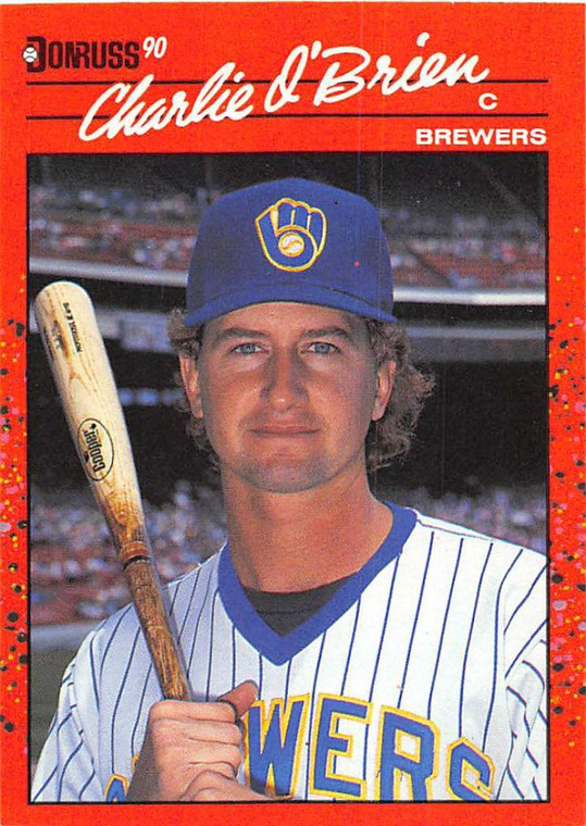 1990 Donruss #410 Charlie O'Brien NM-MT Milwaukee Brewers 