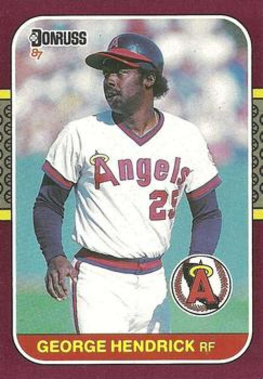 1987 Donruss Opening Day #3 George Hendrick NM-MT  California Angels 