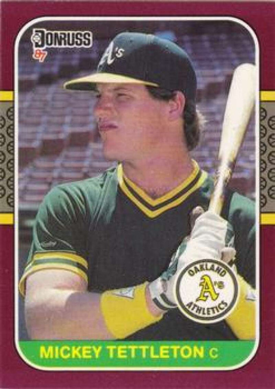 1987 Donruss Opening Day #23 Mickey Tettleton NM-MT  Oakland Athletics 