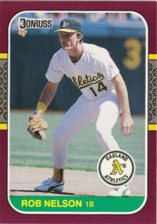 1987 Donruss Opening Day #25 Rob Nelson NM-MT  Oakland Athletics 