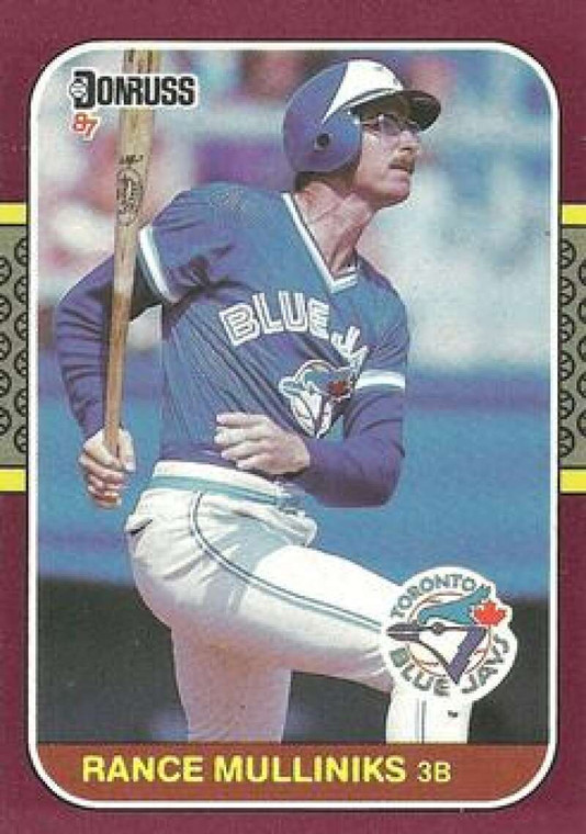 1987 Donruss Opening Day #32 Rance Mulliniks NM-MT  Toronto Blue Jays 