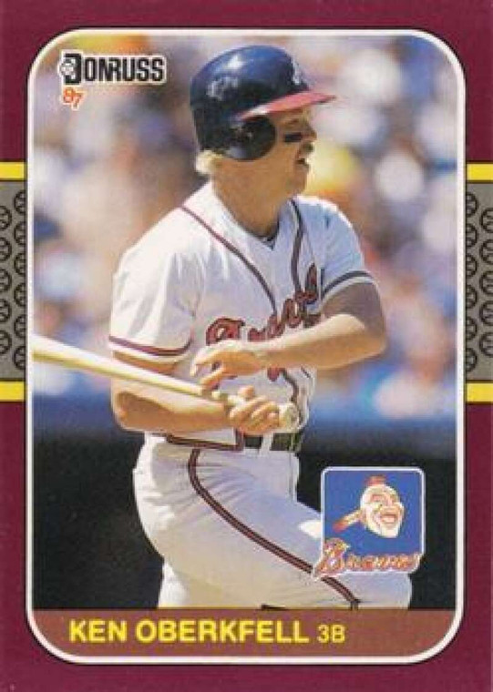1987 Donruss Opening Day #46 Ken Oberkfell NM-MT  Atlanta Braves 