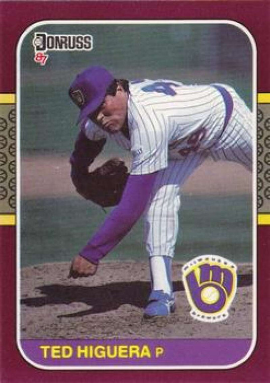 1987 Donruss Opening Day #56 Teddy Higuera NM-MT  Milwaukee Brewers 