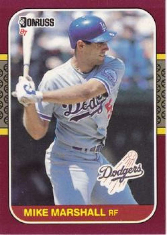 1987 Donruss Opening Day #77 Mike Marshall NM-MT  Los Angeles Dodgers 