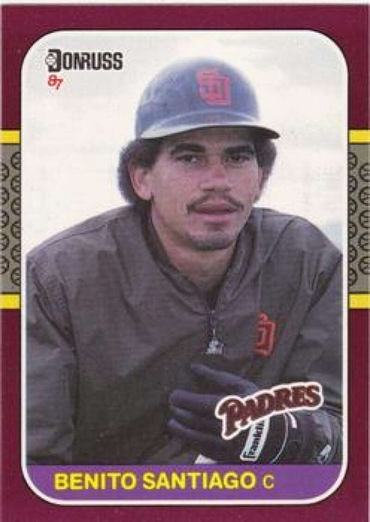 1987 Donruss Opening Day #148 Benito Santiago NM-MT  San Diego Padres 