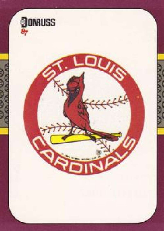 1987 Donruss Opening Day #255 Cardinals Logo NM-MT  St. Louis Cardinals 
