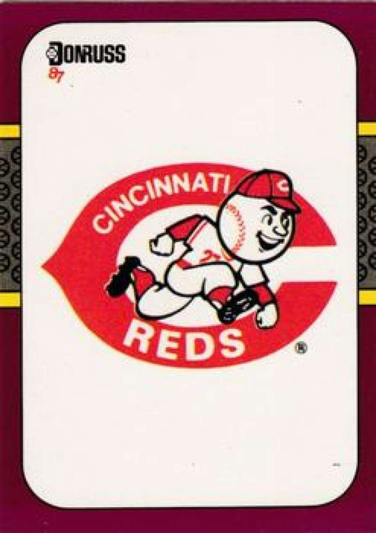 1987 Donruss Opening Day #267 Reds Logo NM-MT  Cincinnati Reds 