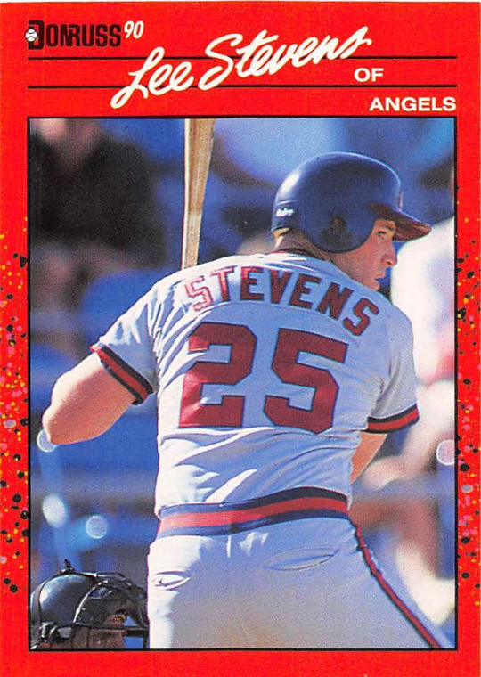 1990 Donruss #449 Lee Stevens NM-MT RC Rookie California Angels 