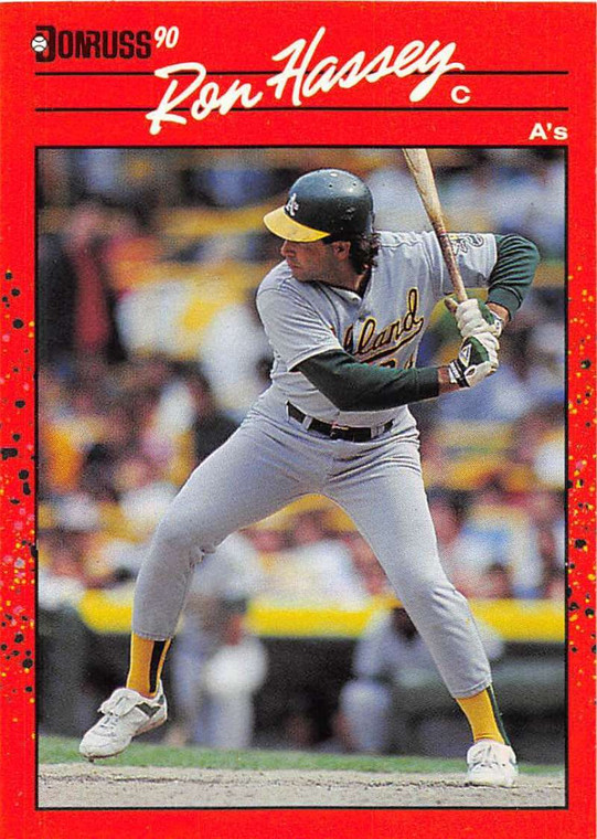 1990 Donruss #450 Ron Hassey NM-MT Oakland Athletics 