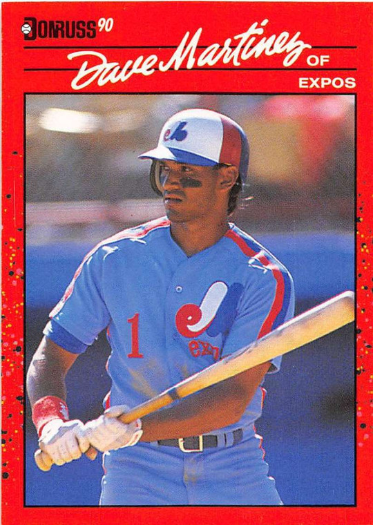 1990 Donruss #452 Dave Martinez NM-MT Montreal Expos 