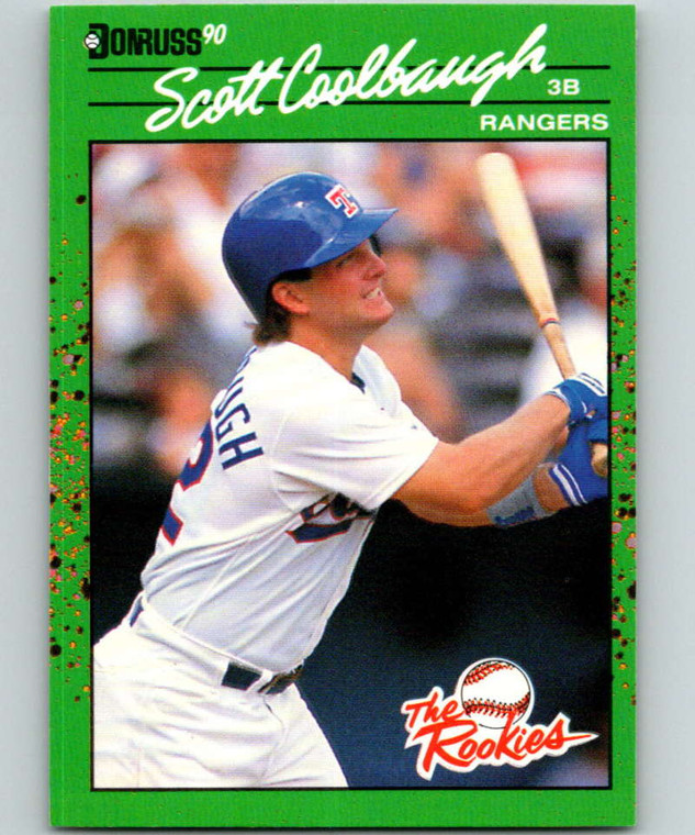 1990 Donruss Rookies #32 Scott Coolbaugh VG RC Rookie Texas Rangers 