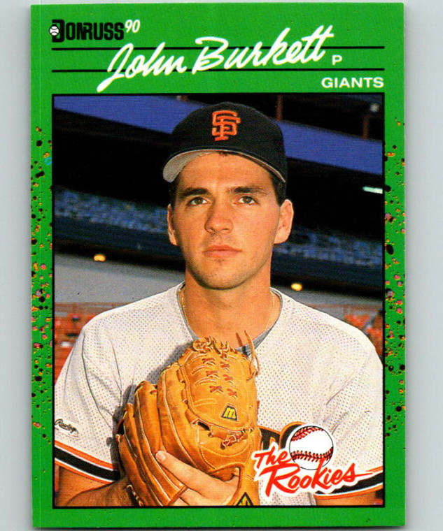 1990 Donruss Rookies #51 John Burkett VG San Francisco Giants 