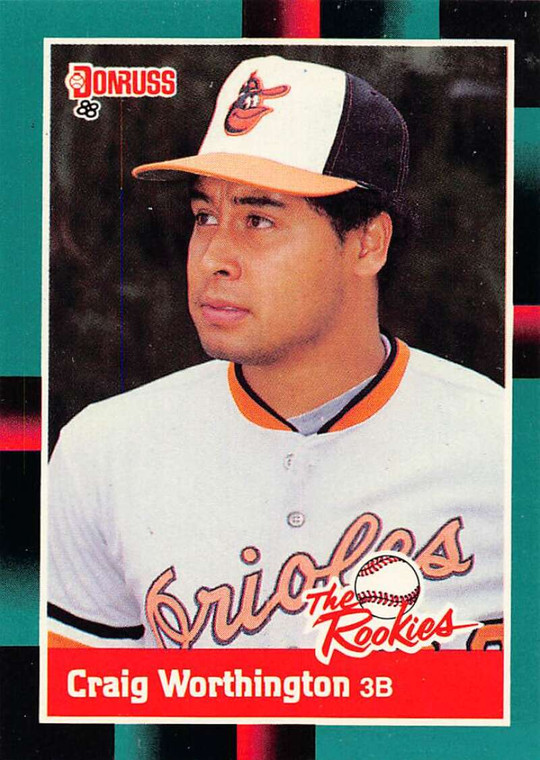 1988 Donruss Rookies #23 Craig Worthington VG Baltimore Orioles 