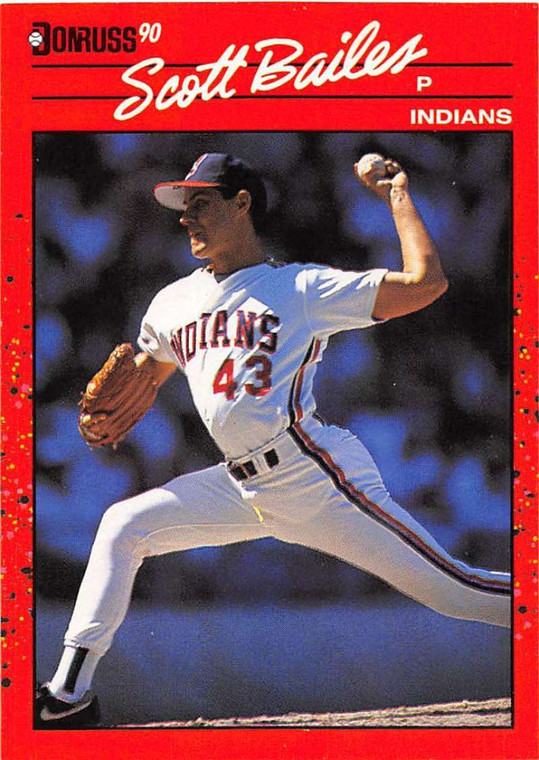 1990 Donruss #468 Scott Bailes NM-MT Cleveland Indians 