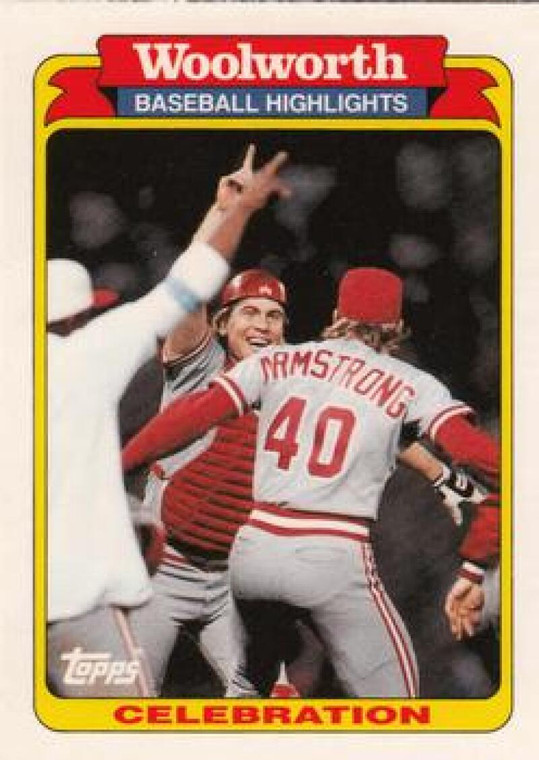 1991 Topps Woolworth #32 Celebration NM-MT  Cincinnati Reds 