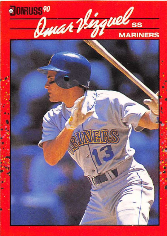 1990 Donruss #483 Omar Vizquel NM-MT Seattle Mariners 