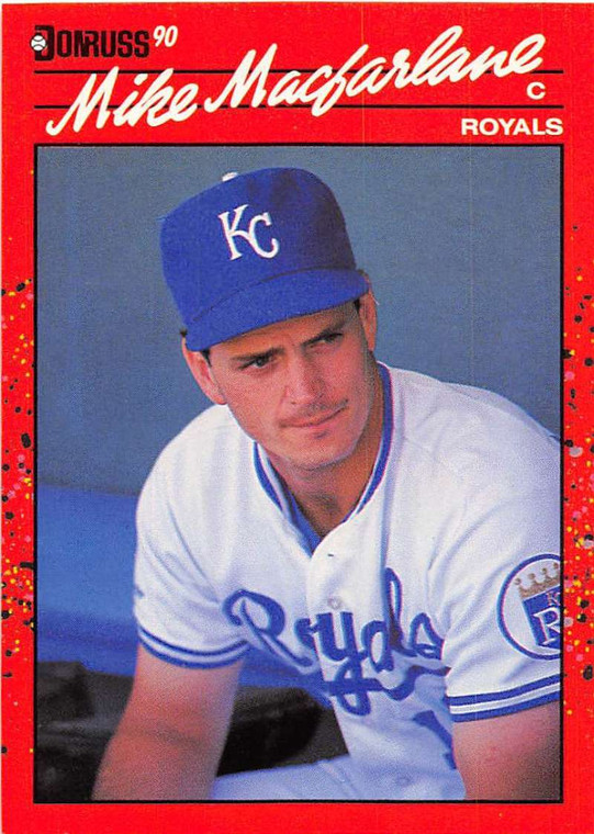 1990 Donruss #498 Mike Macfarlane NM-MT Kansas City Royals 