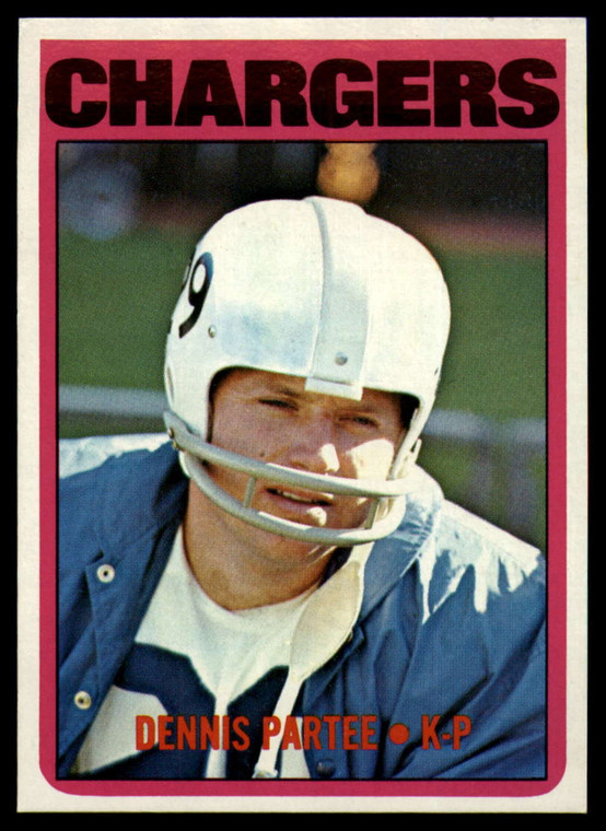 1972 Topps #163 Dennis Partee VG  San Diego Chargers 