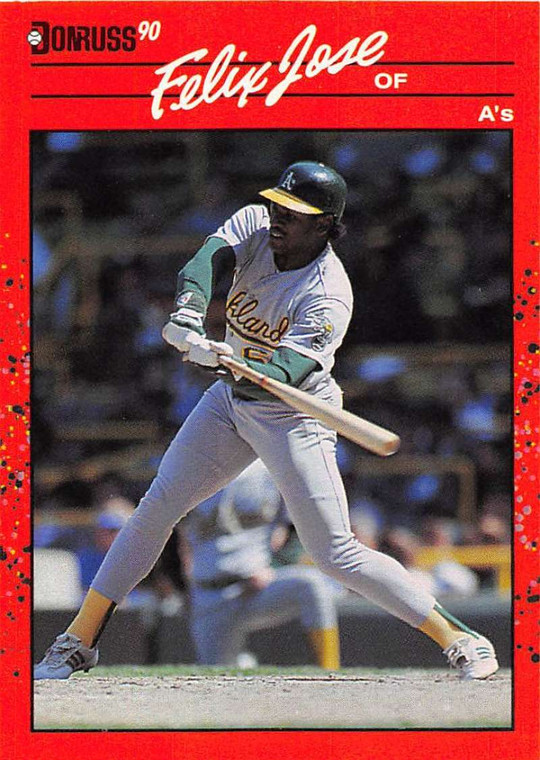 1990 Donruss #564 Felix Jose NM-MT Oakland Athletics 