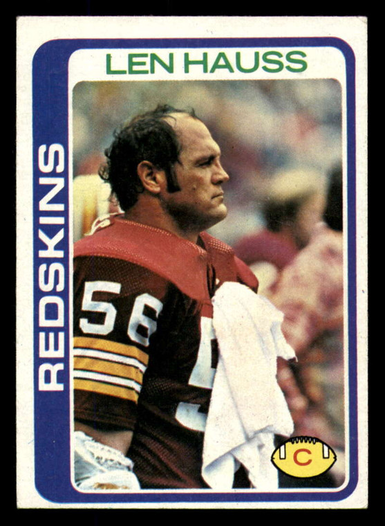 1978 Topps #51 Len Hauss VG  Washington Redskins 