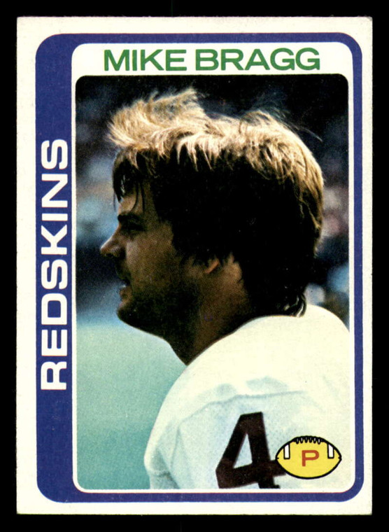 1978 Topps #133 Mike Bragg VG  Washington Redskins 