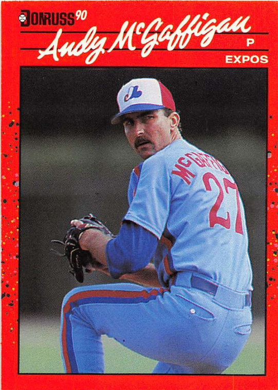 1990 Donruss #574 Andy McGaffigan NM-MT Montreal Expos 