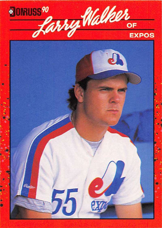 1990 Donruss #578 Larry Walker NM-MT RC Rookie Montreal Expos 