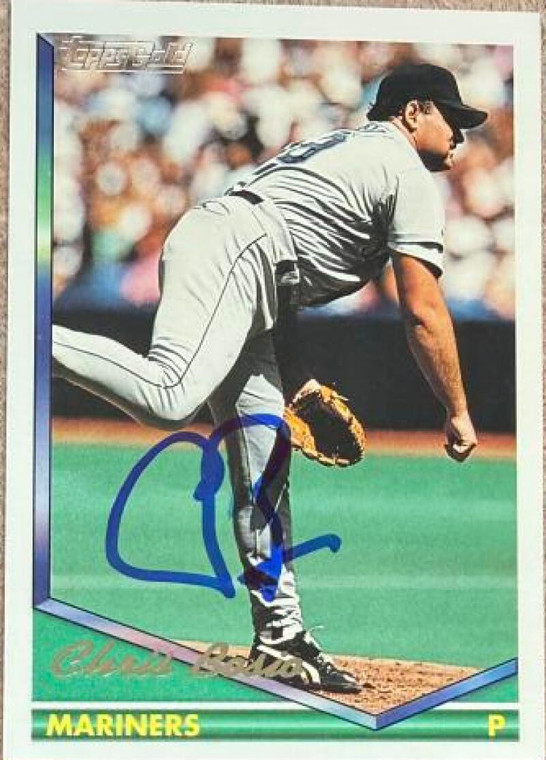 Chris Bosio Autographed 1994 Topps Gold #60 Seattle Mariners Card