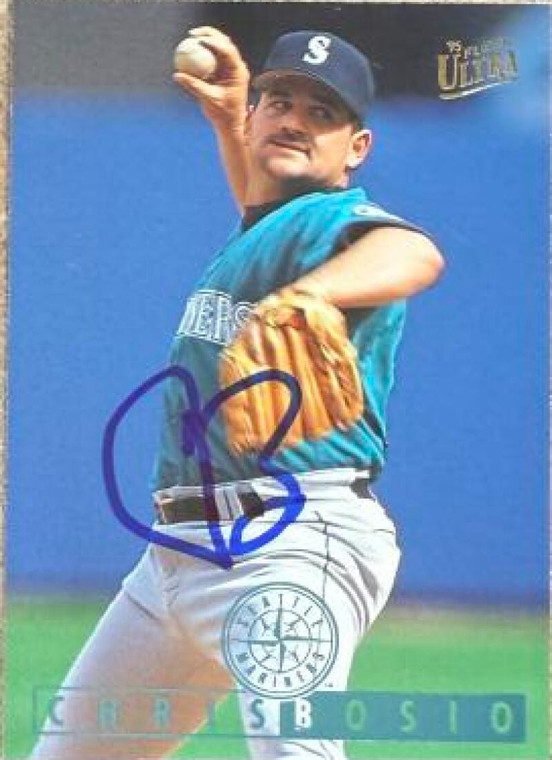 Chris Bosio Autographed 1995 Fleer Ultra #99 Seattle Mariners Card