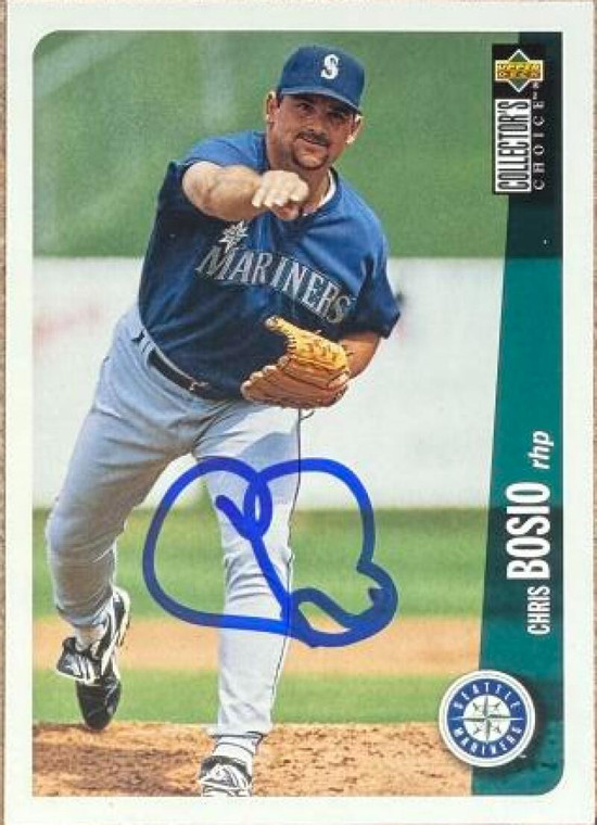 Chris Bosio Autographed 1996 Collector's Choice #731 Seattle Mariners Card