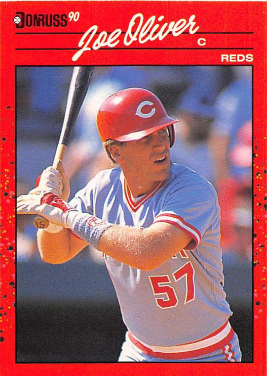 1990 Donruss #586 Joe Oliver NM-MT Cincinnati Reds 