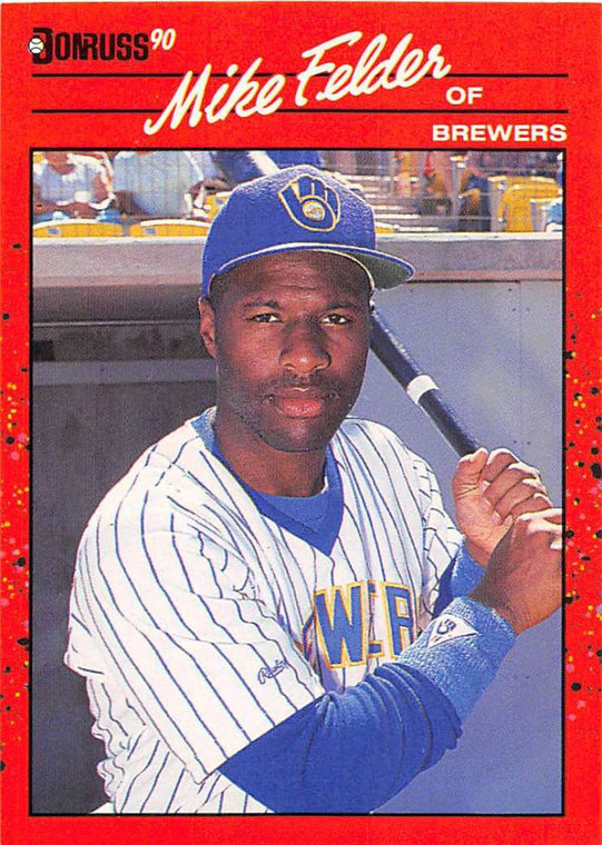 1990 Donruss #609 Mike Felder DP NM-MT Milwaukee Brewers 