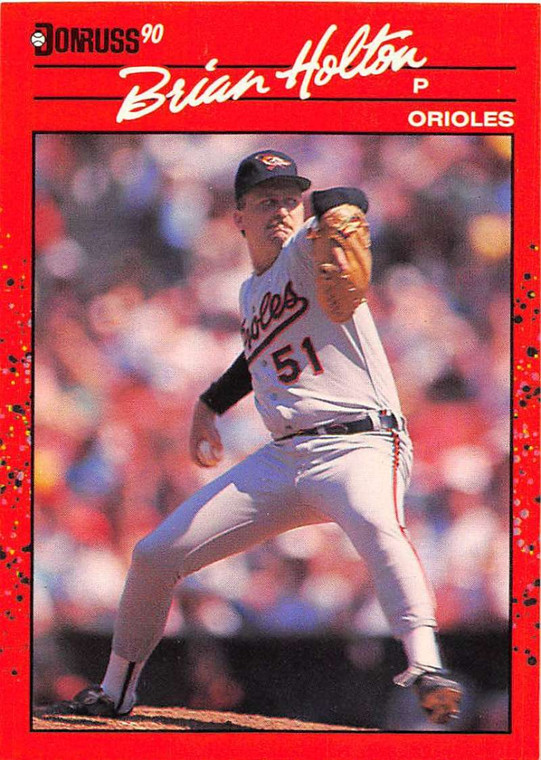 1990 Donruss #635 Brian Holton NM-MT Baltimore Orioles 