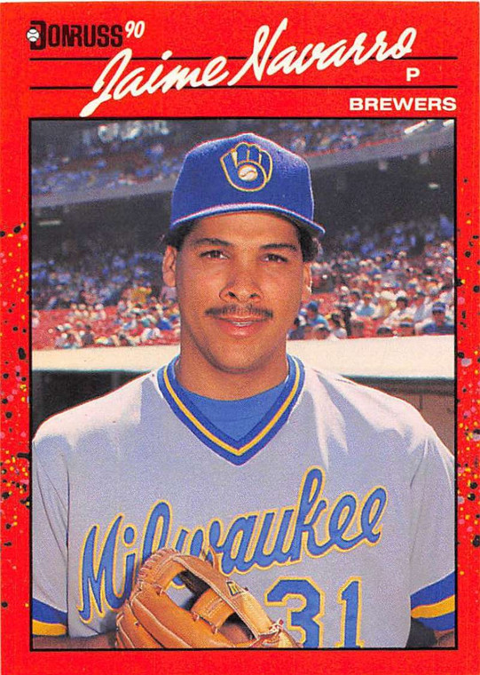 1990 Donruss #640 Jaime Navarro NM-MT Milwaukee Brewers 