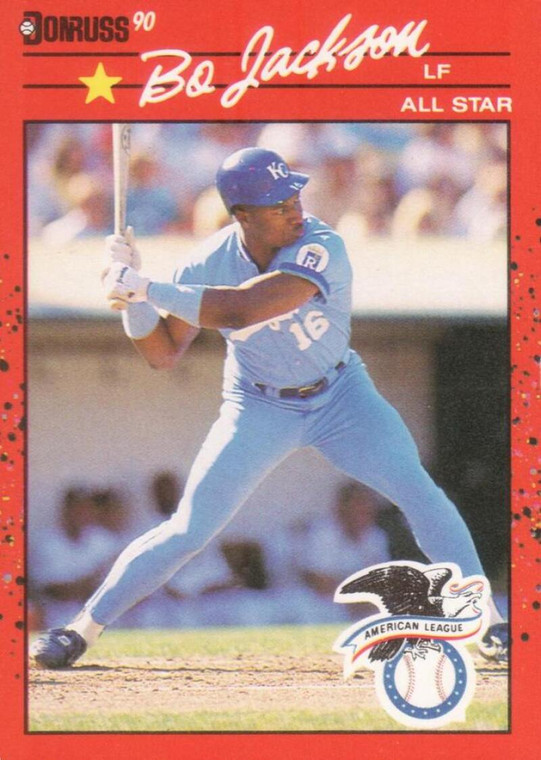 1990 Donruss #650b Bo Jackson COR AS NM-MT Kansas City Royals 