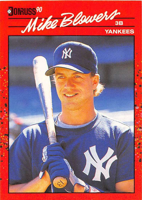 1990 Donruss #656 Mike Blowers NM-MT RC Rookie New York Yankees 