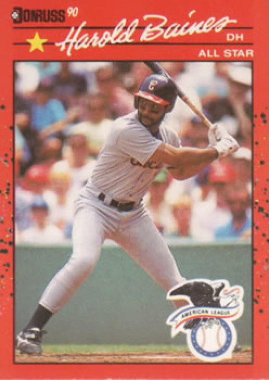 1990 Donruss #660b Harold Baines ERR AS NM-MT Texas Rangers 