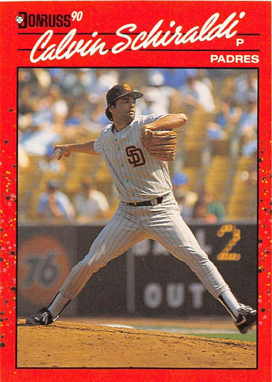 1990 Donruss #672 Calvin Schiraldi NM-MT San Diego Padres 