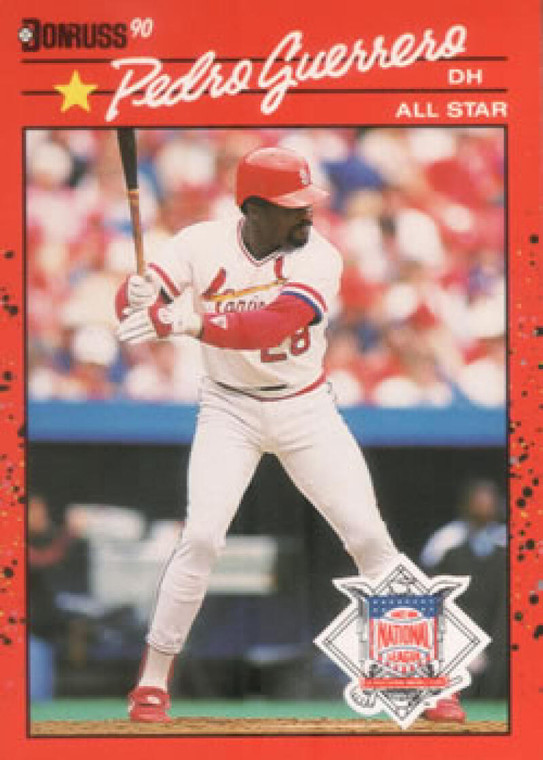 1990 Donruss #674b Pedro Guerrero AS NM-MT St. Louis Cardinals 