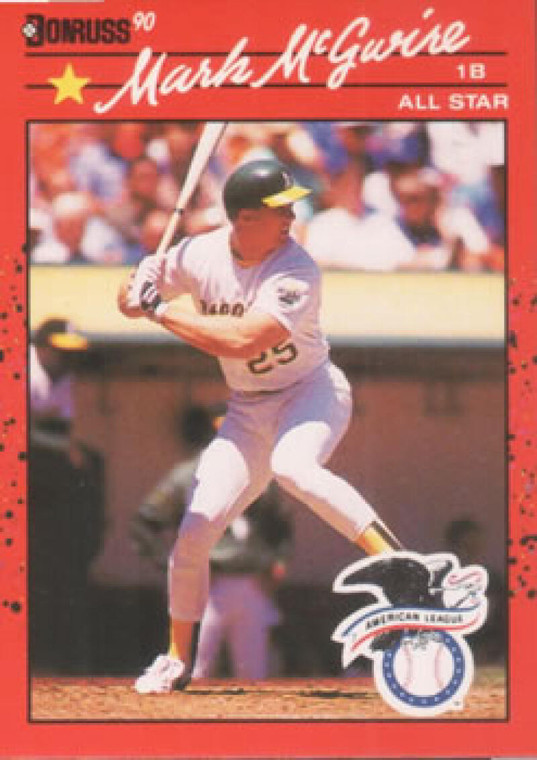 1990 Donruss #697b Mark McGwire COR AS NM-MT Oakland Athletics 