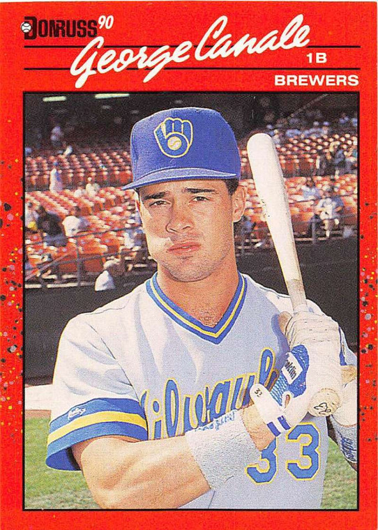 1990 Donruss #699 George Canale NM-MT RC Rookie Milwaukee Brewers 