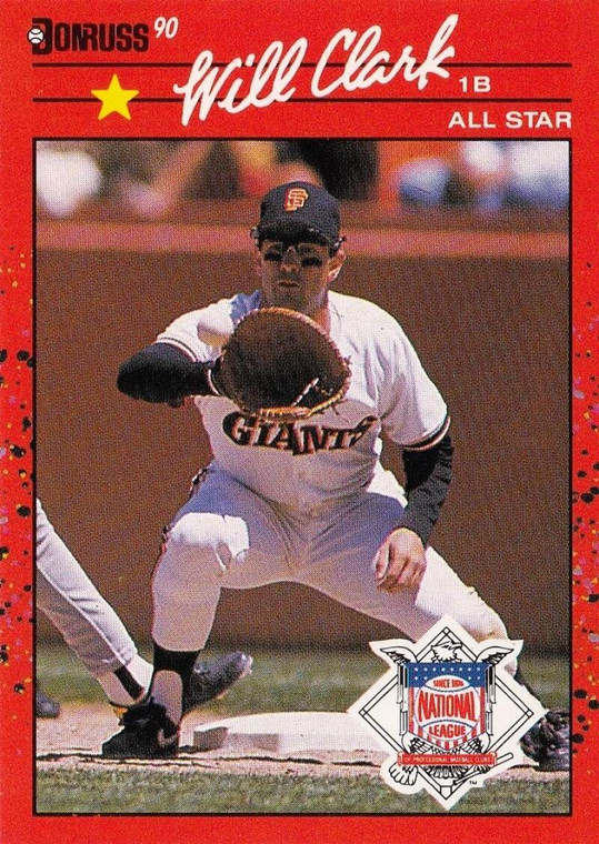 1990 Donruss #707b Will Clark COR AS NM-MT San Francisco Giants 