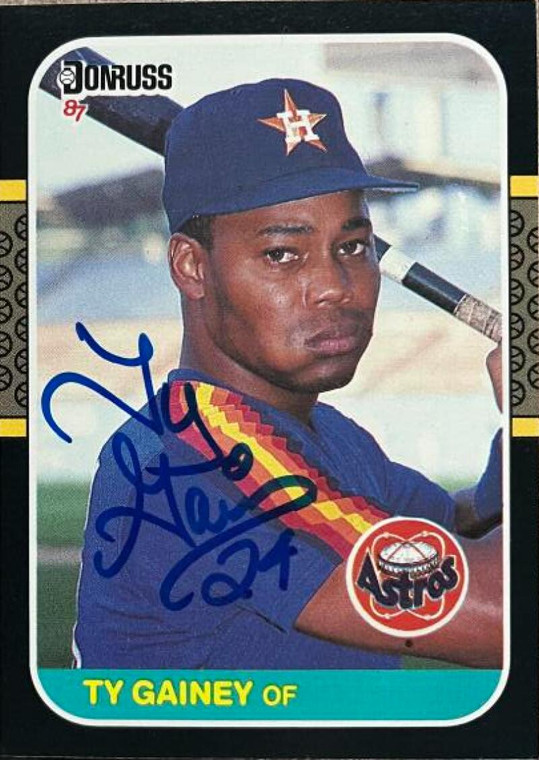 Ty Gainey Autographed 1987 Donruss #533